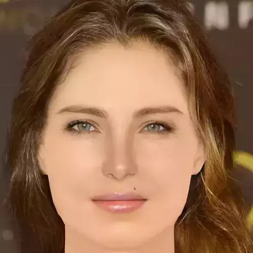 Elsa Pataky Head - No Hair - Low poly head for game
