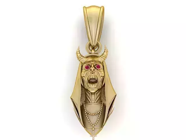 Dark Priest Pendant 3D Printable Model