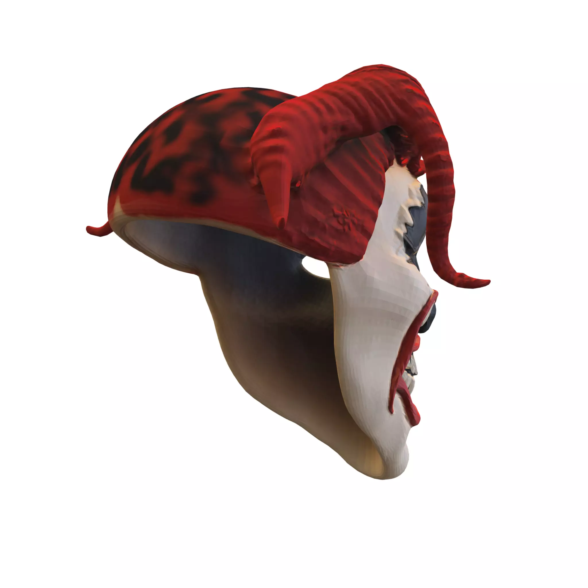 Demonic Clown Mask 3D model_4
