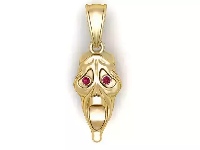 Horror Mask Pendant 3D Printable Model