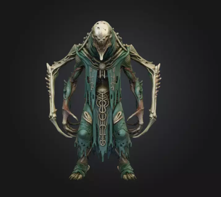 Bonebound Archfiend Low-poly 3D model_1