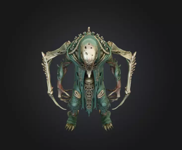 Bonebound Archfiend Low-poly 3D model_9