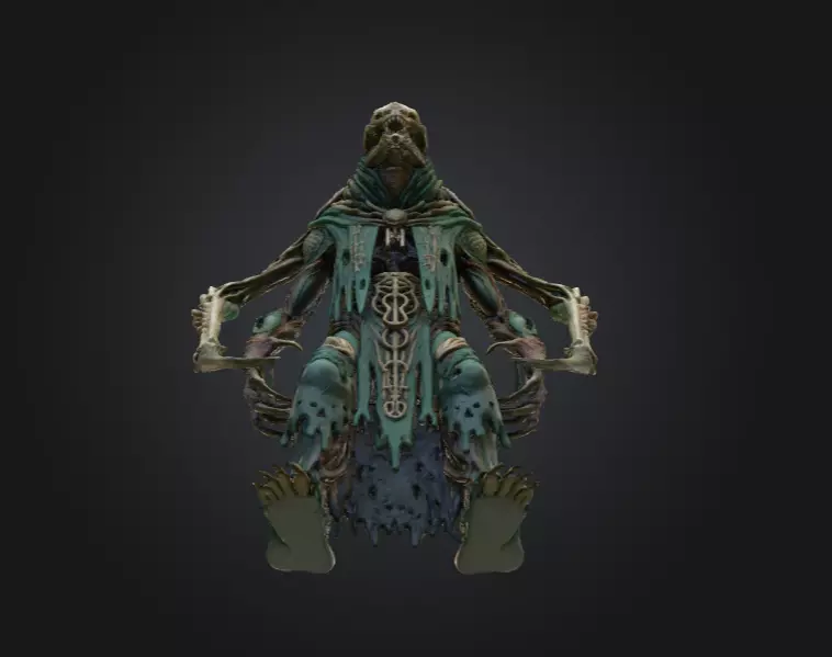 Bonebound Archfiend Low-poly 3D model_12