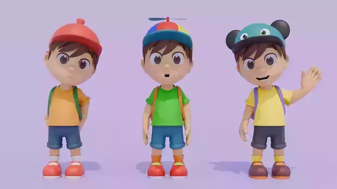 Stylized 3D Kid