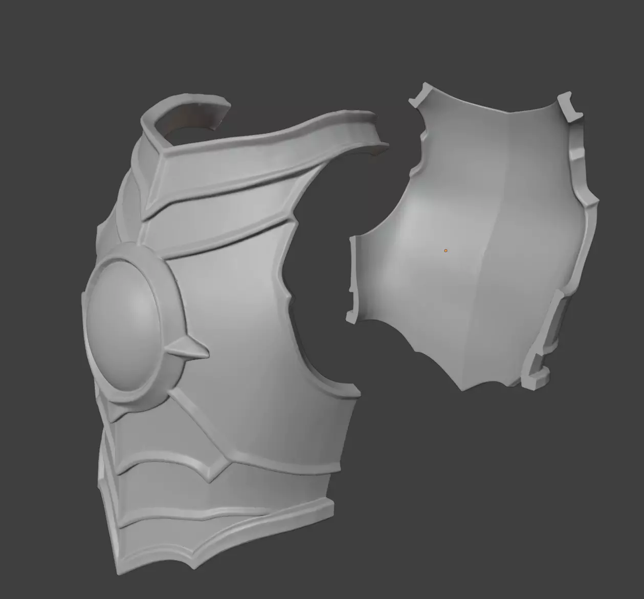 CITY GUARD ARMOR SET 3D print model_11