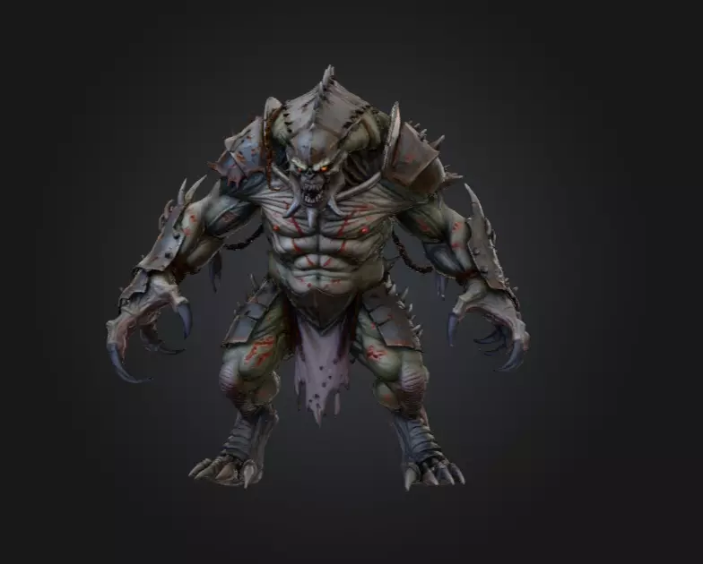Plaguebound Ravager Low-poly 3D model_1