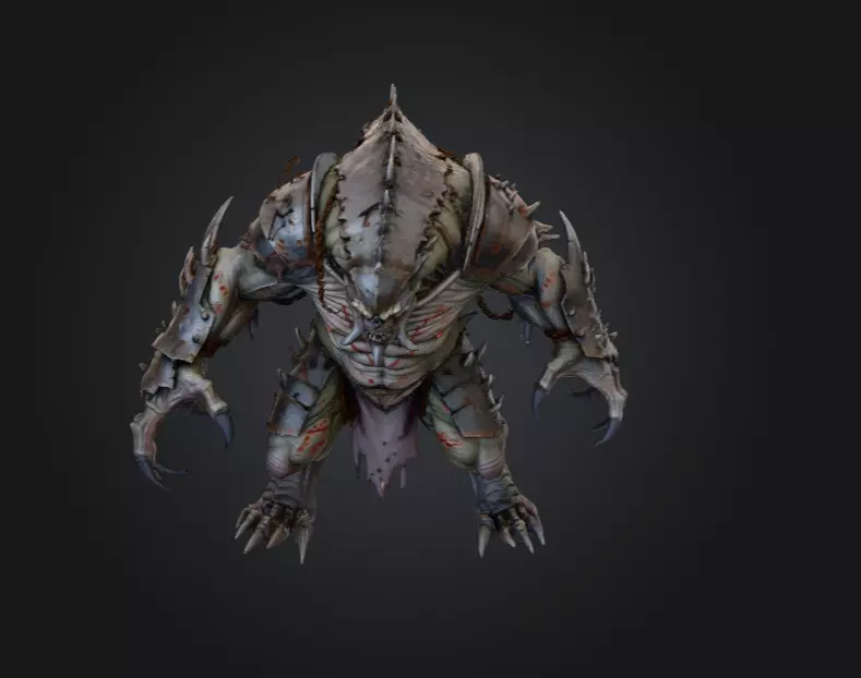 Plaguebound Ravager Low-poly 3D model_9