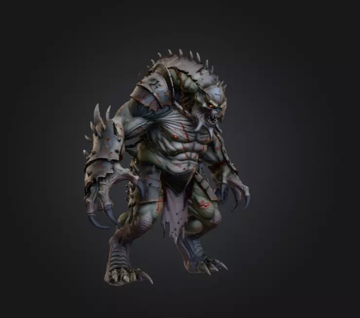 Plaguebound Ravager Low-poly 3D model_2