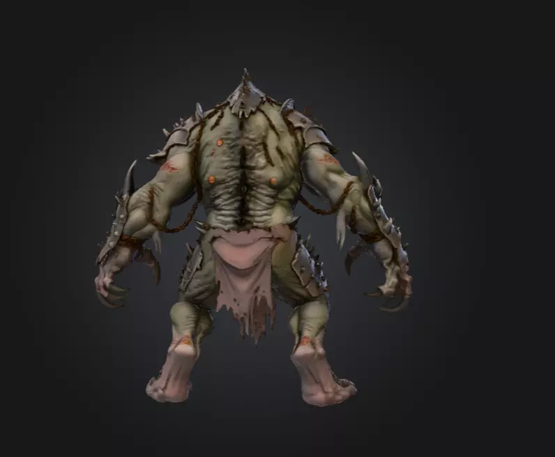 Plaguebound Ravager Low-poly 3D model_5