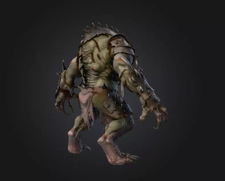 Plaguebound Ravager Low-poly 3D model_4