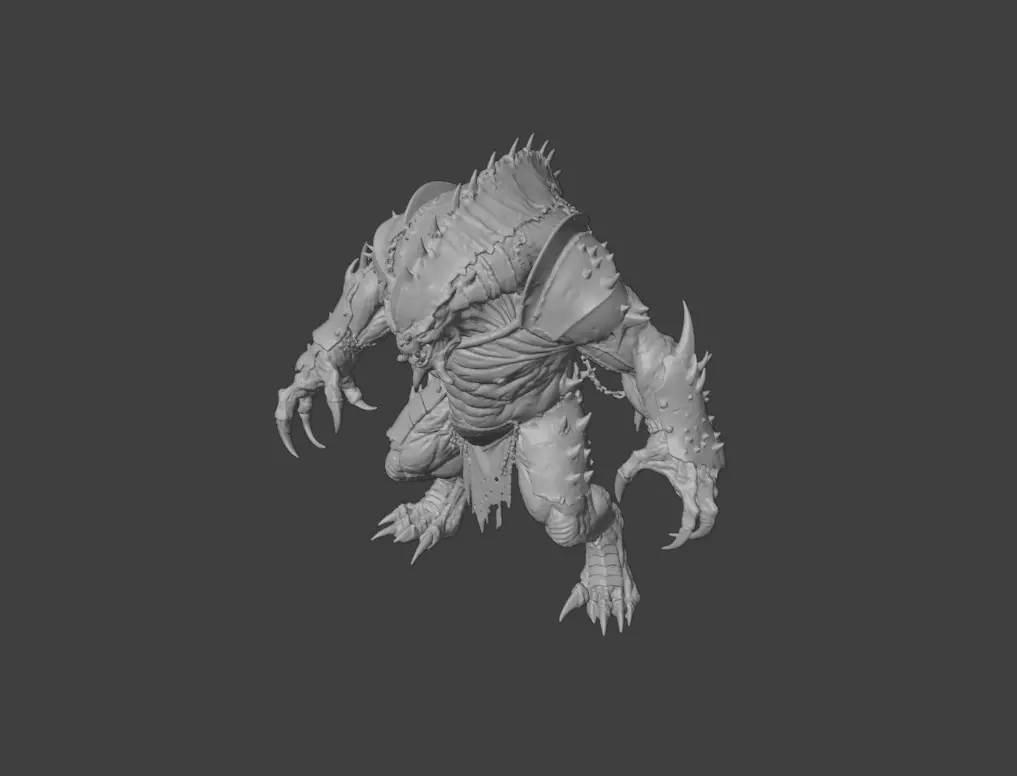 Plaguebound Ravager Low-poly 3D model_17