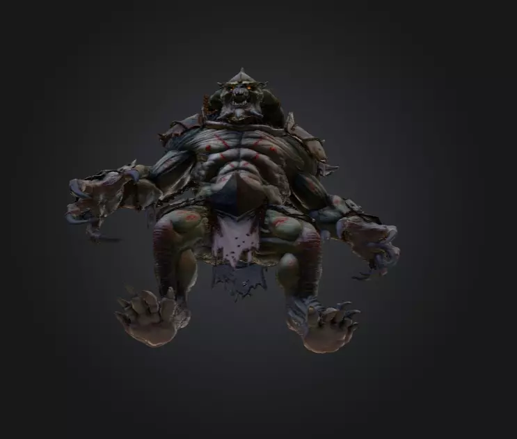 Plaguebound Ravager Low-poly 3D model_12