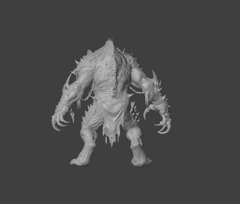 Plaguebound Ravager Low-poly 3D model_20