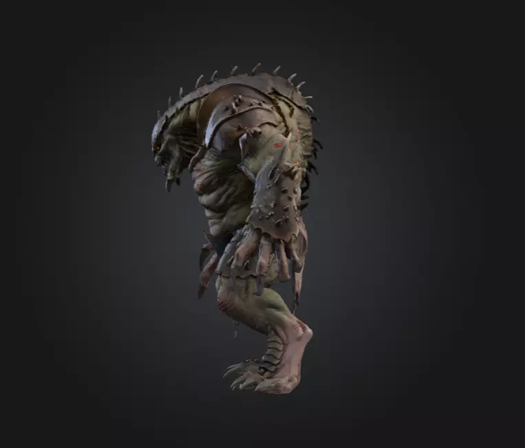 Plaguebound Ravager Low-poly 3D model_7