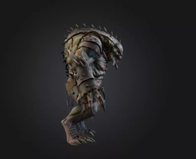 Plaguebound Ravager Low-poly 3D model_3