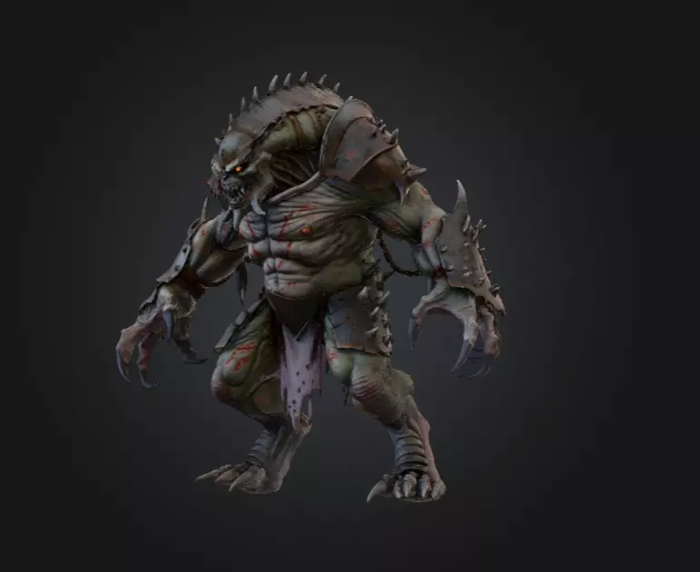 Plaguebound Ravager Low-poly 3D model_8