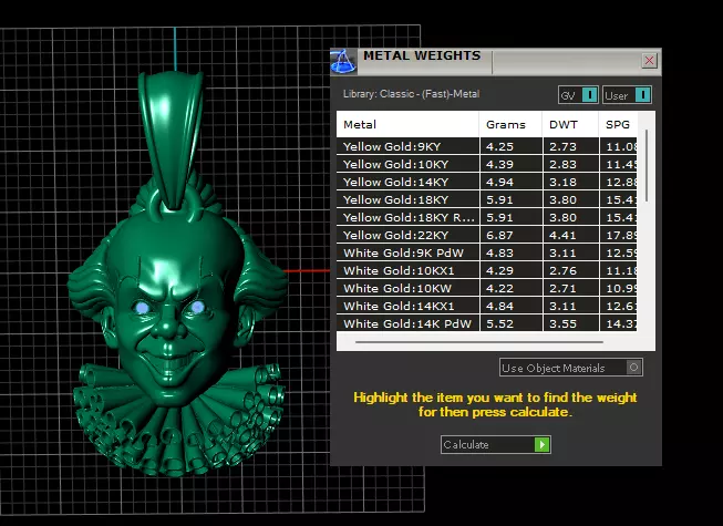 Evil Clown Pendant 3D Printable Model 3D print model_7