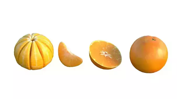   Orange fruit set