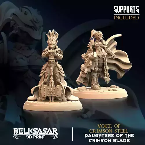 Paladin Voice of Crimson Steel Nude and Normal Set x2