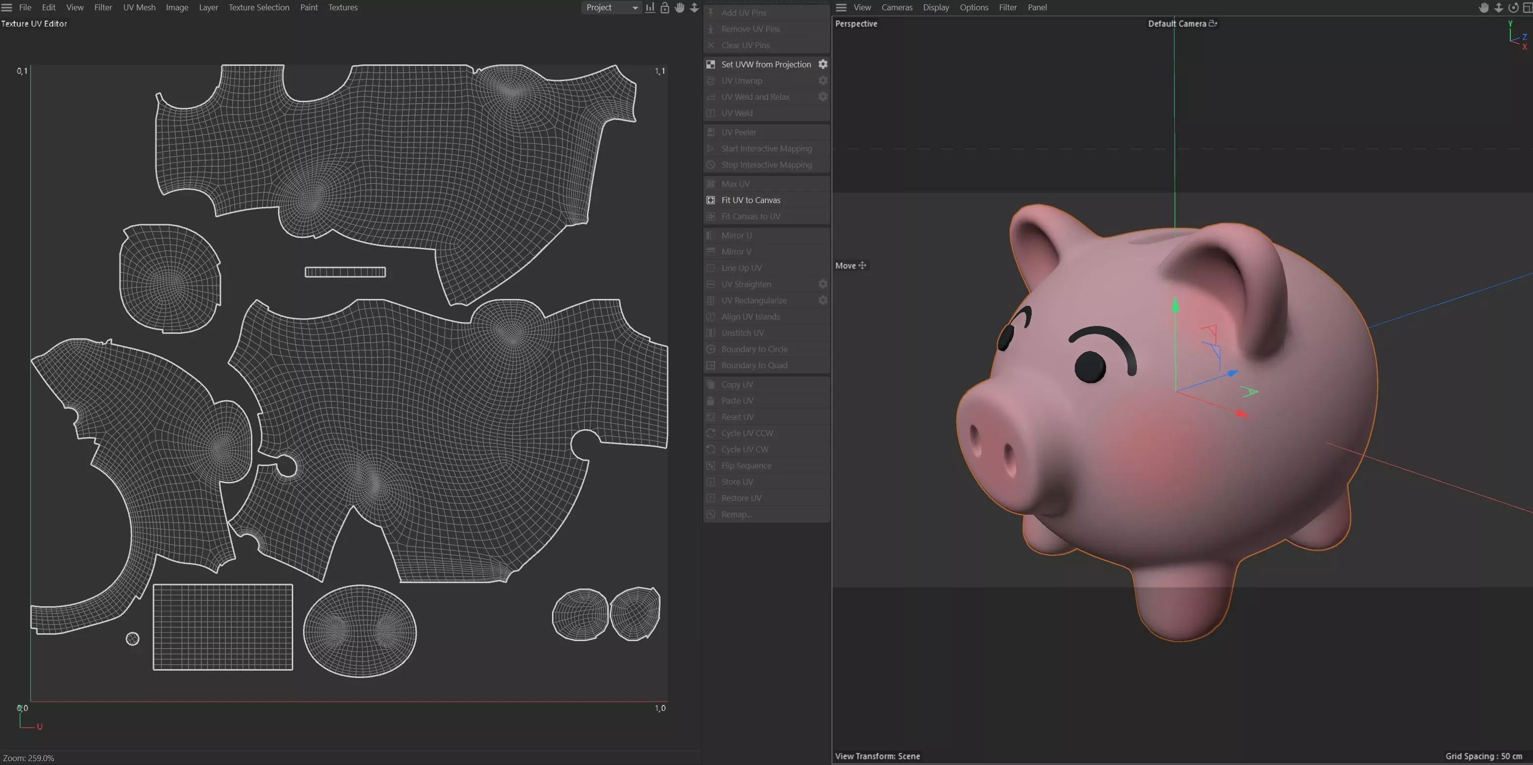 piggy bank Low-poly 3D model_6
