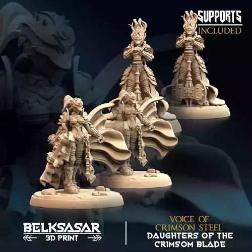 Paladin Voice of Crimson Steel Nude and Normal Set x2