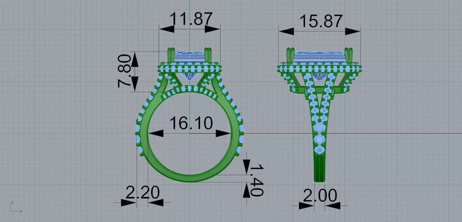 Gold N1569 3D print model_7