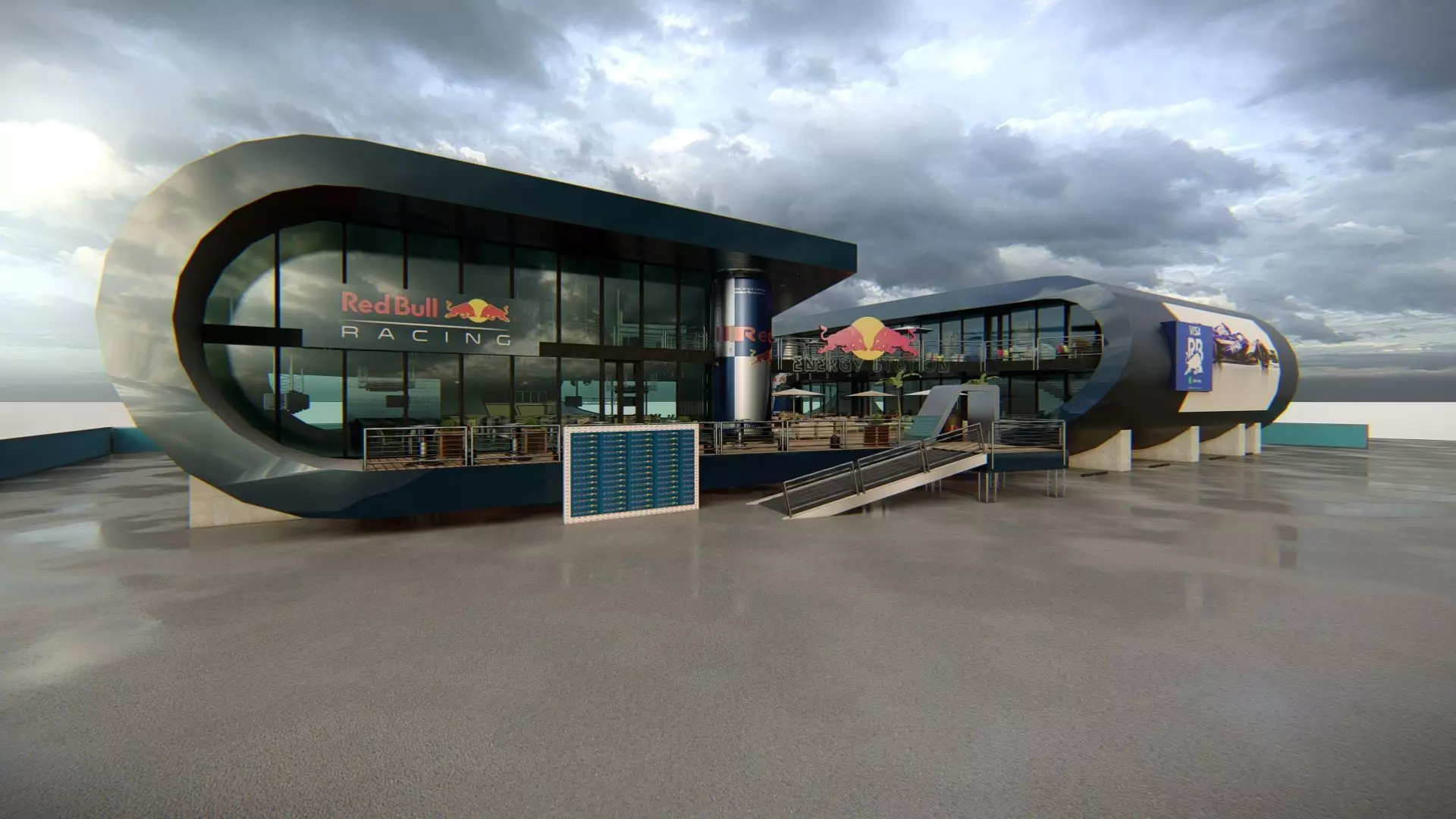 Red Bull Paddock Concept 3D model_7