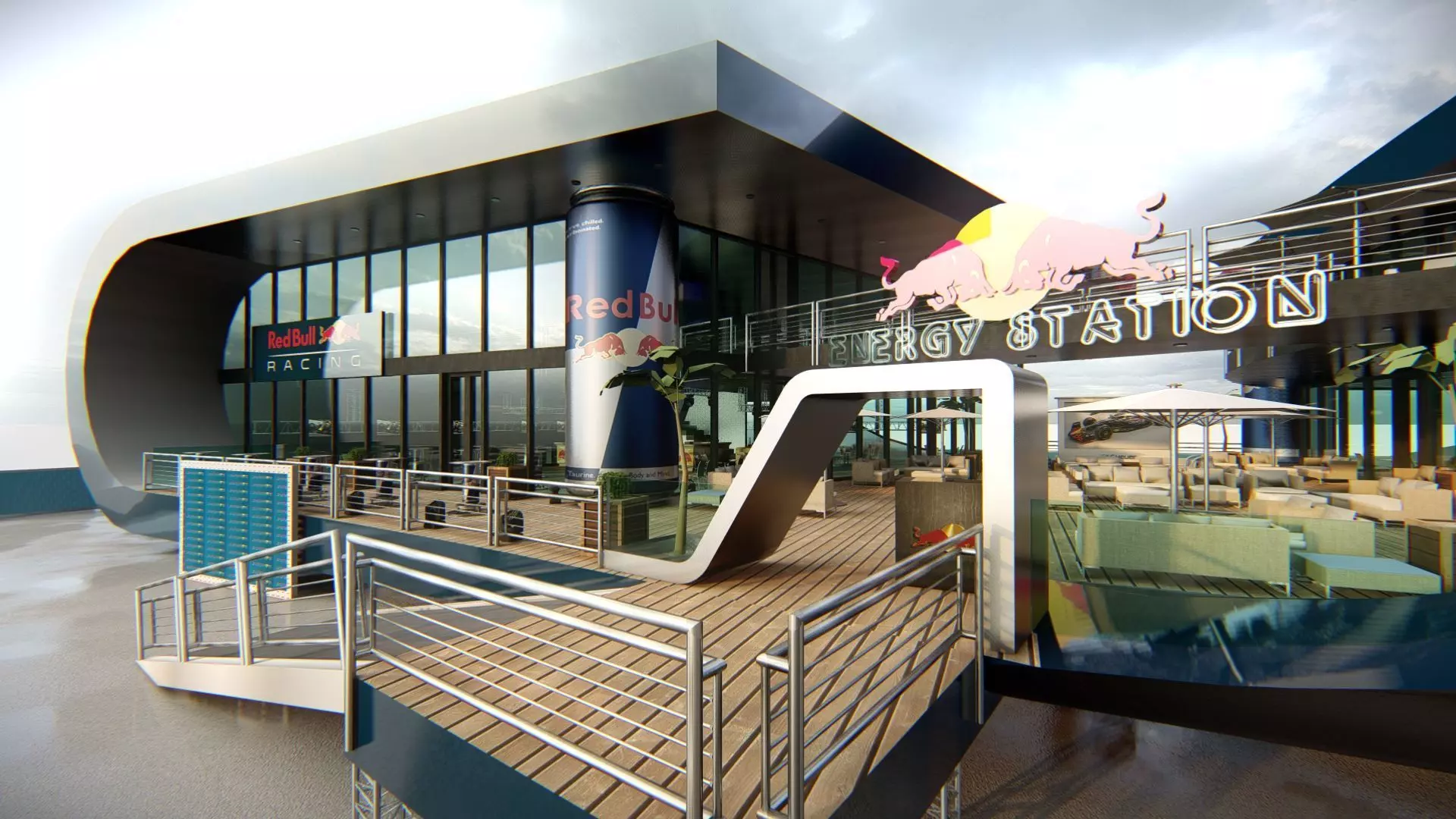 Red Bull Paddock Concept 3D model_8
