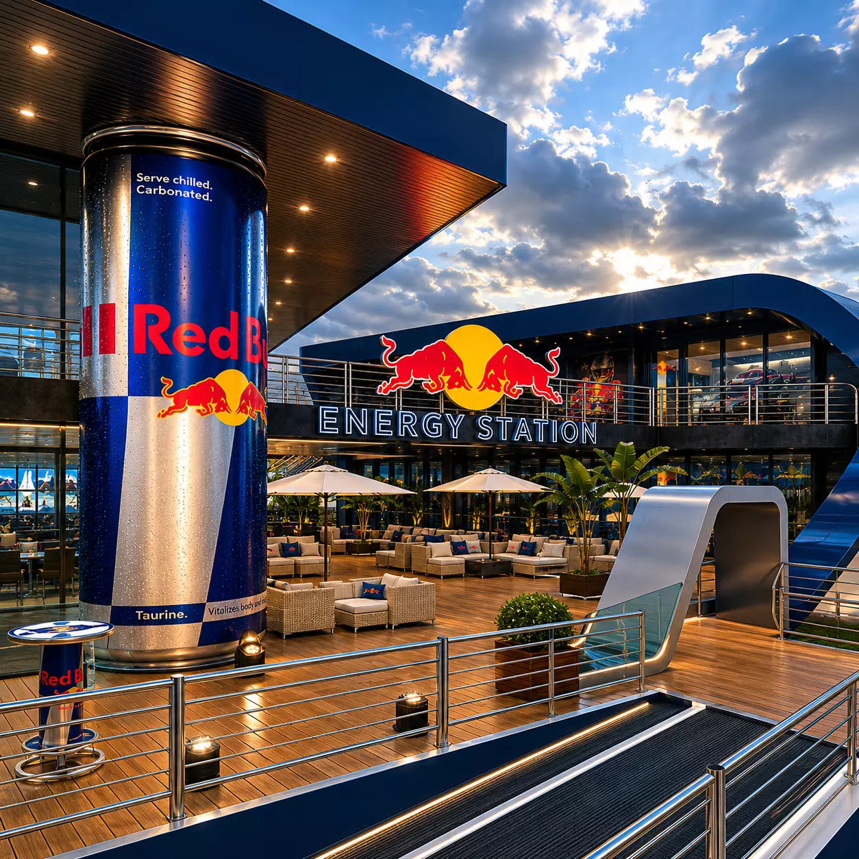 Red Bull Paddock Concept 3D model