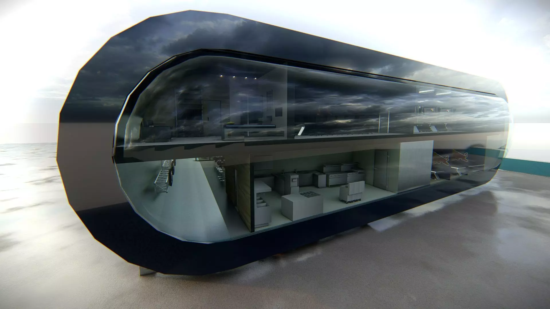 Red Bull Paddock Concept 3D model_13