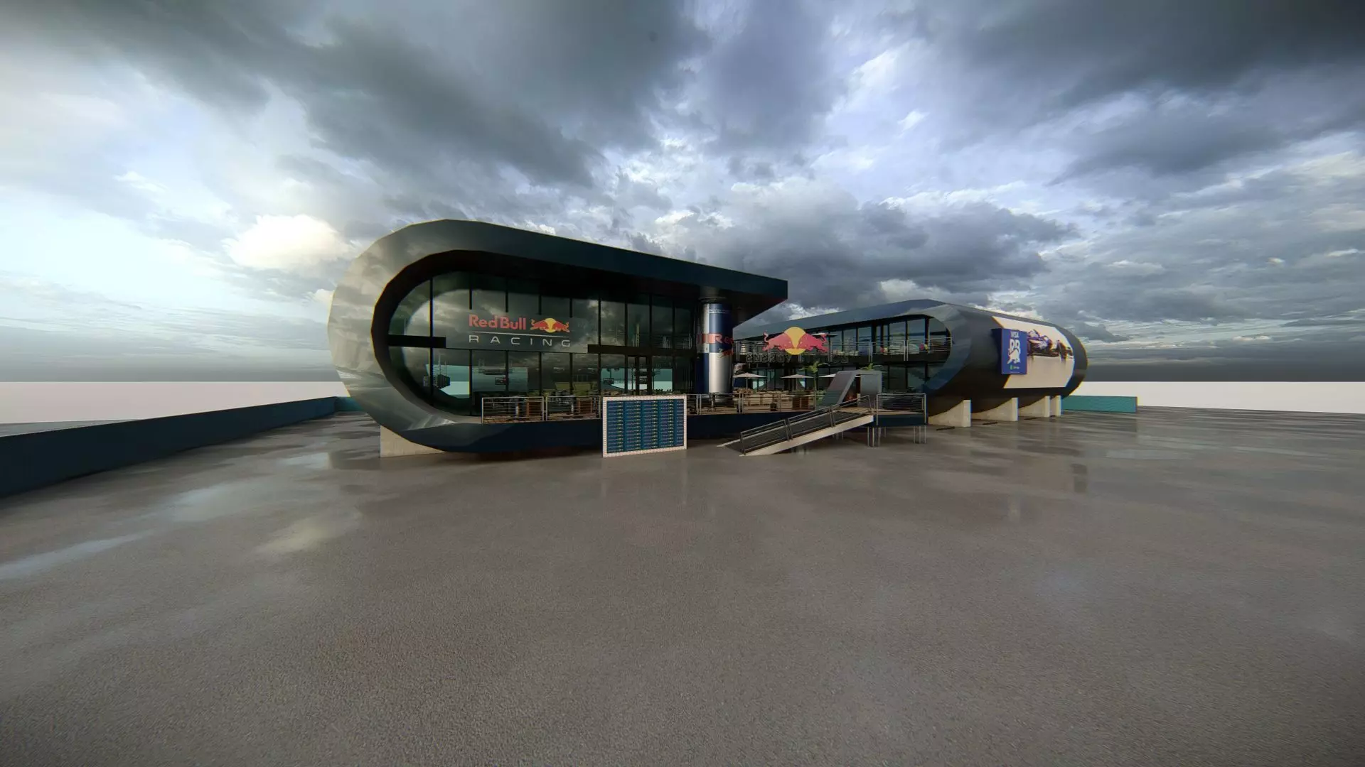 Red Bull Paddock Concept 3D model_30