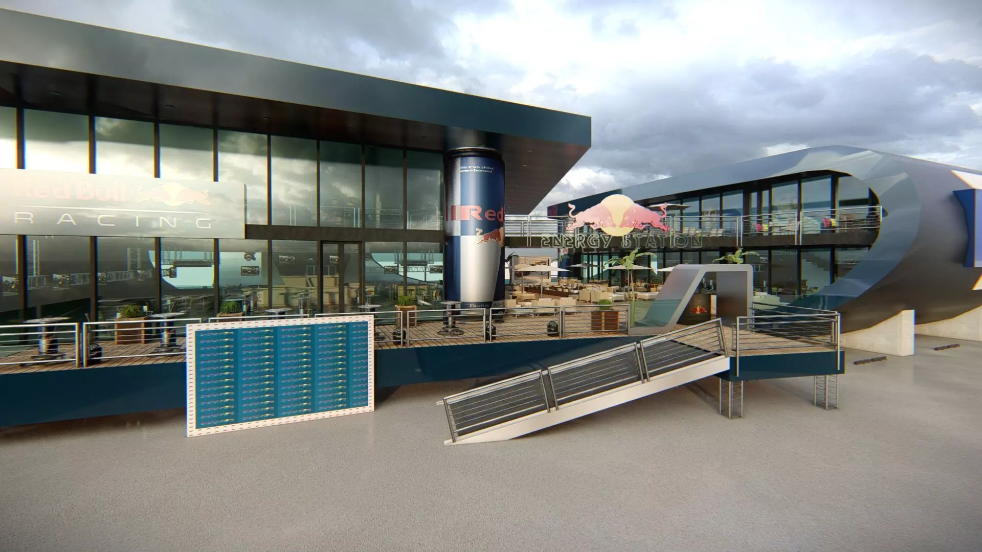 Red Bull Paddock Concept 3D model_9