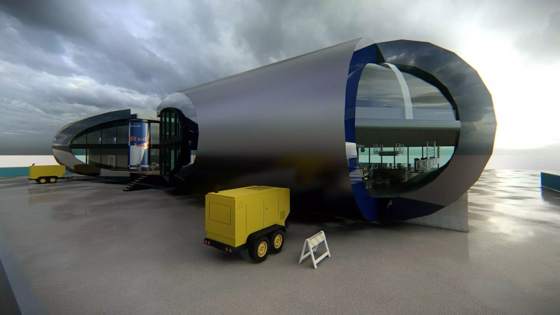 Red Bull Paddock Concept 3D model_28