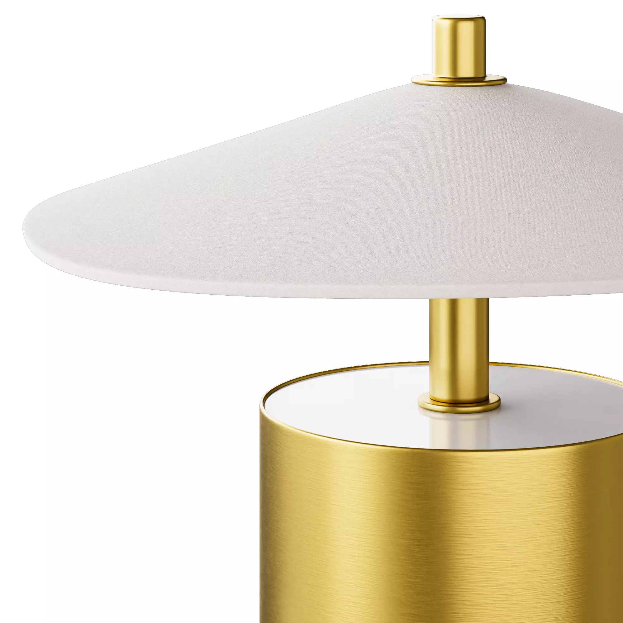 Zara Home table lamp with paper shade 3D model_6