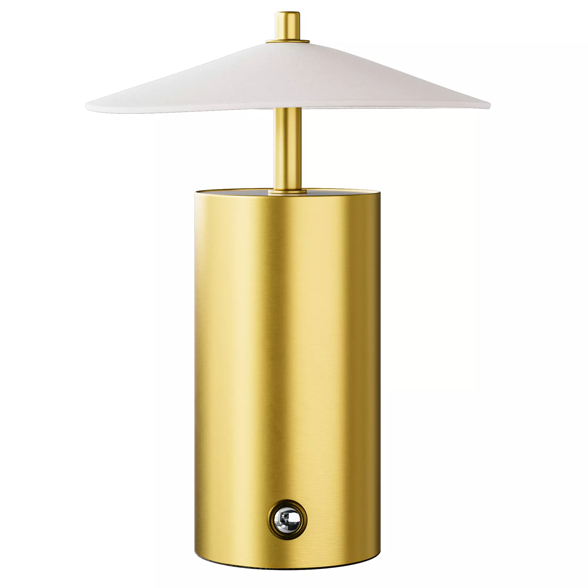 Zara Home table lamp with paper shade 3D model_3