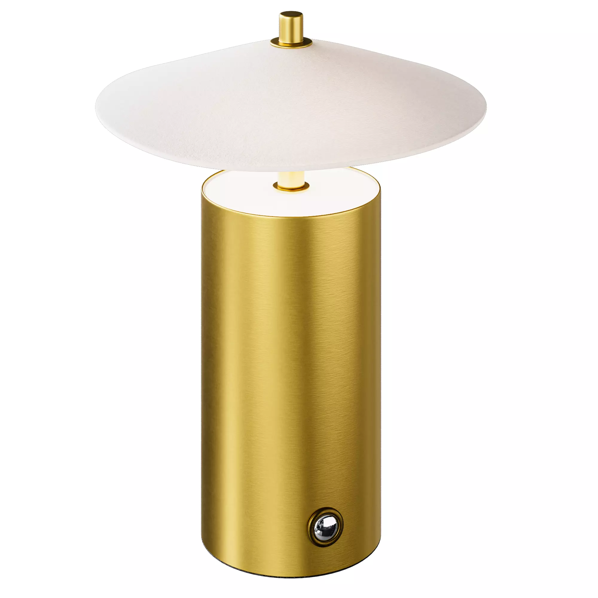 Zara Home table lamp with paper shade 3D model_1