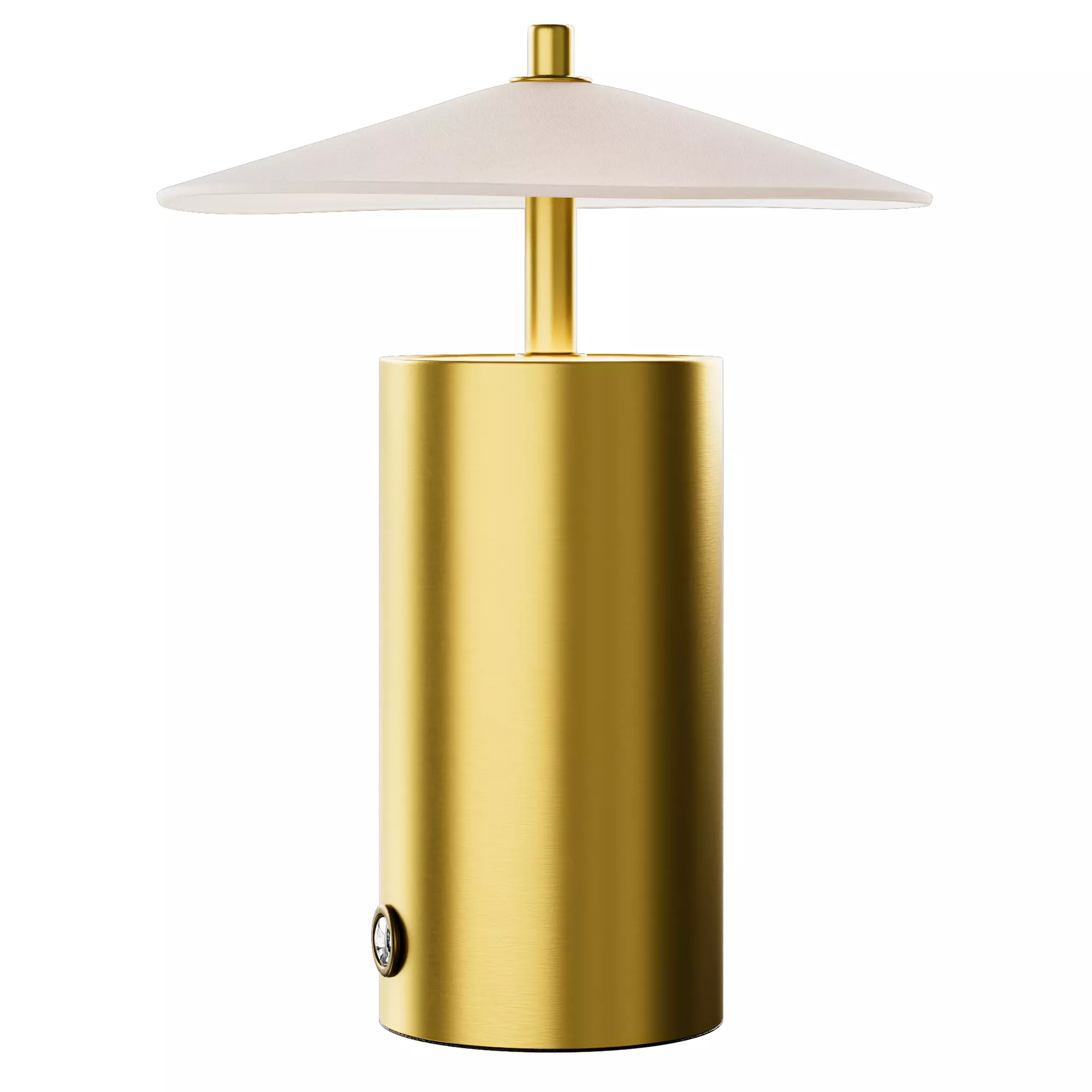 Zara Home table lamp with paper shade 3D model_2
