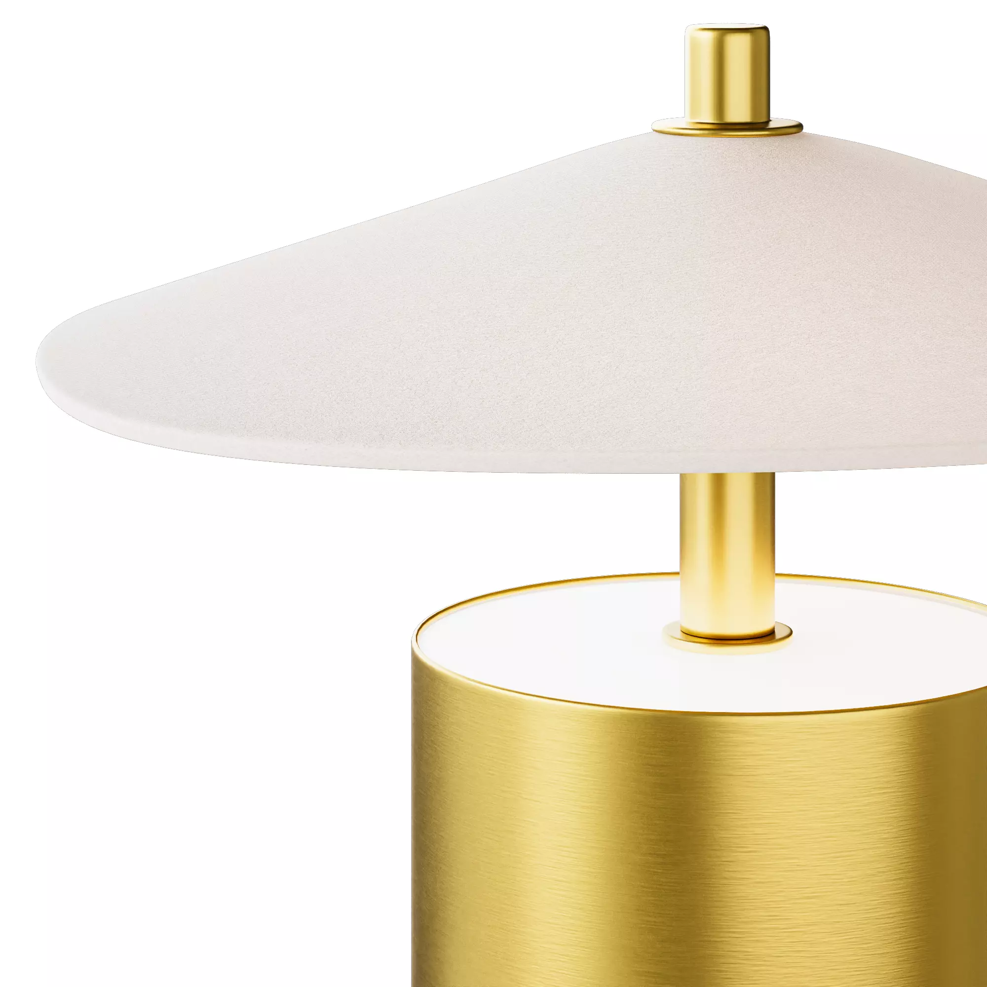 Zara Home table lamp with paper shade 3D model_7