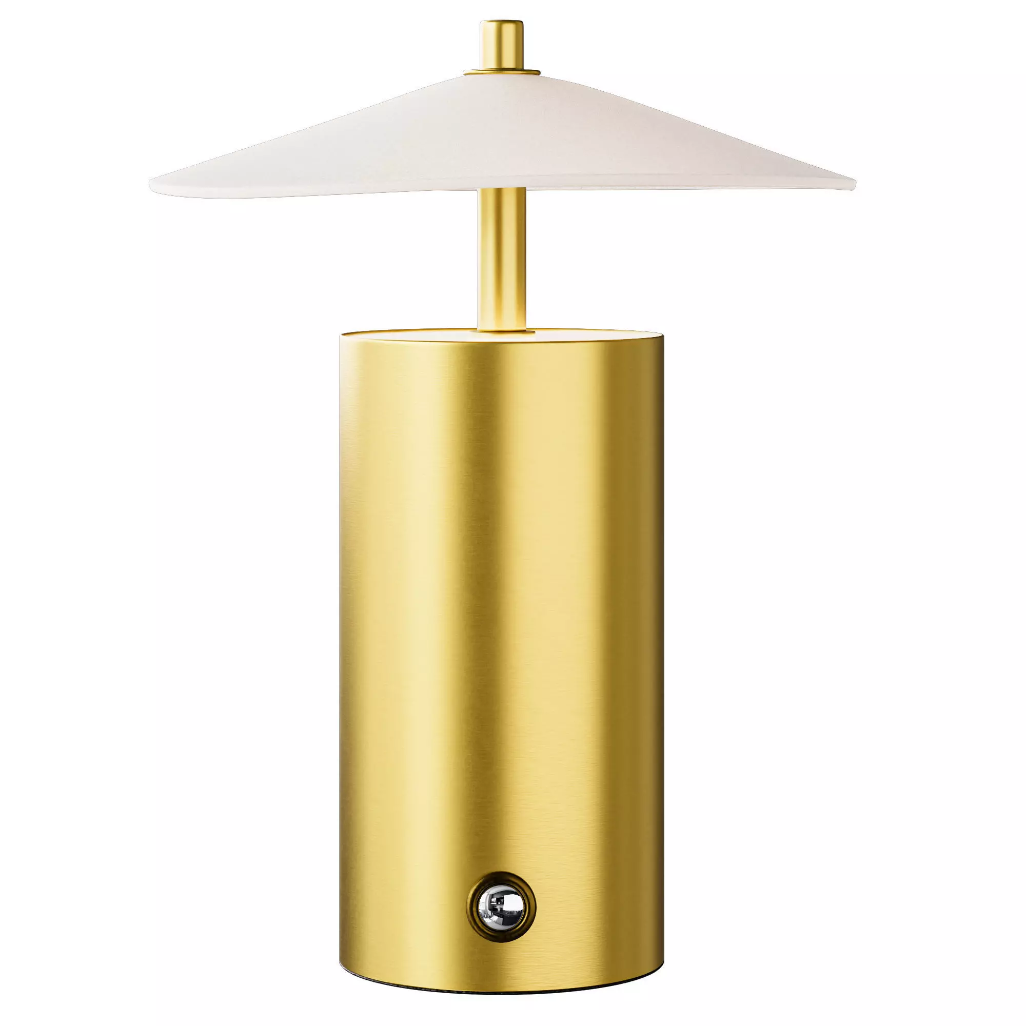 Zara Home table lamp with paper shade 3D model_0