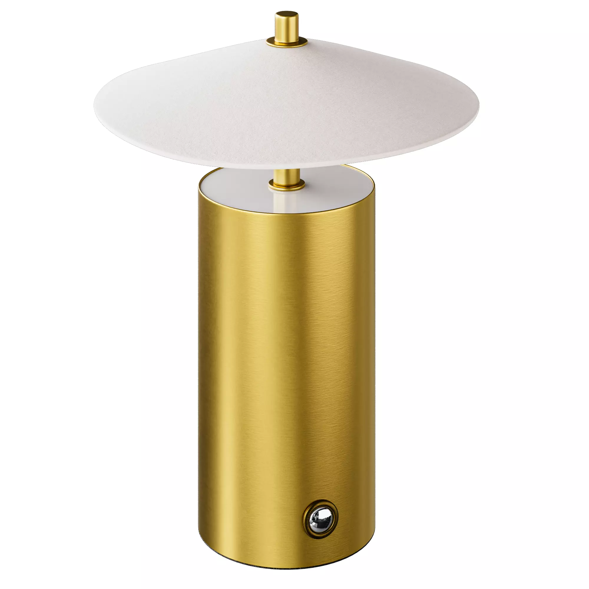 Zara Home table lamp with paper shade 3D model_4