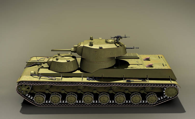Soviet heavy tank SMK USSR 1939 Free 3D model_1