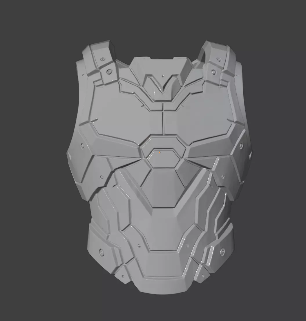 MALE KNIGHTMARE COCKPIT ARMOR 3D print model_3