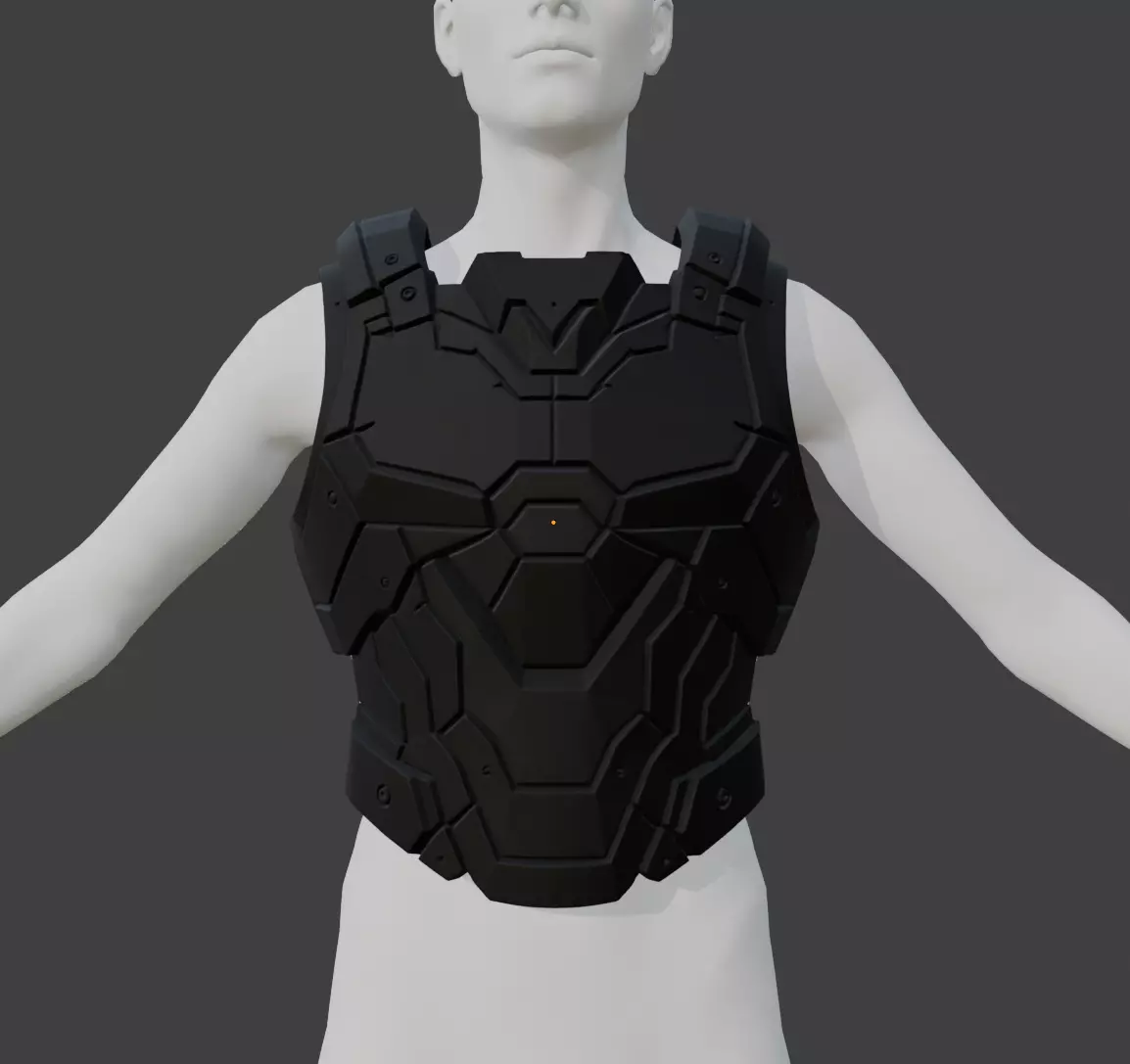 MALE KNIGHTMARE COCKPIT ARMOR 3D print model_0