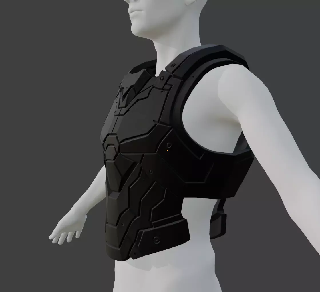 MALE KNIGHTMARE COCKPIT ARMOR 3D print model_1