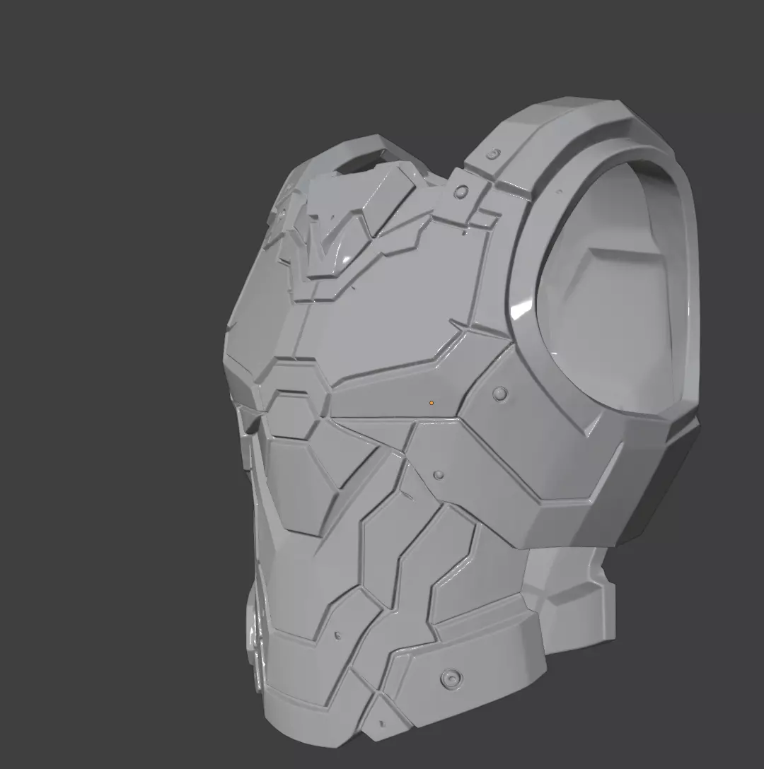 MALE KNIGHTMARE COCKPIT ARMOR 3D print model_4