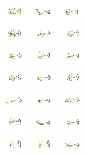 Oceanic Animal Stud and Dangling Earring Pack - Complete