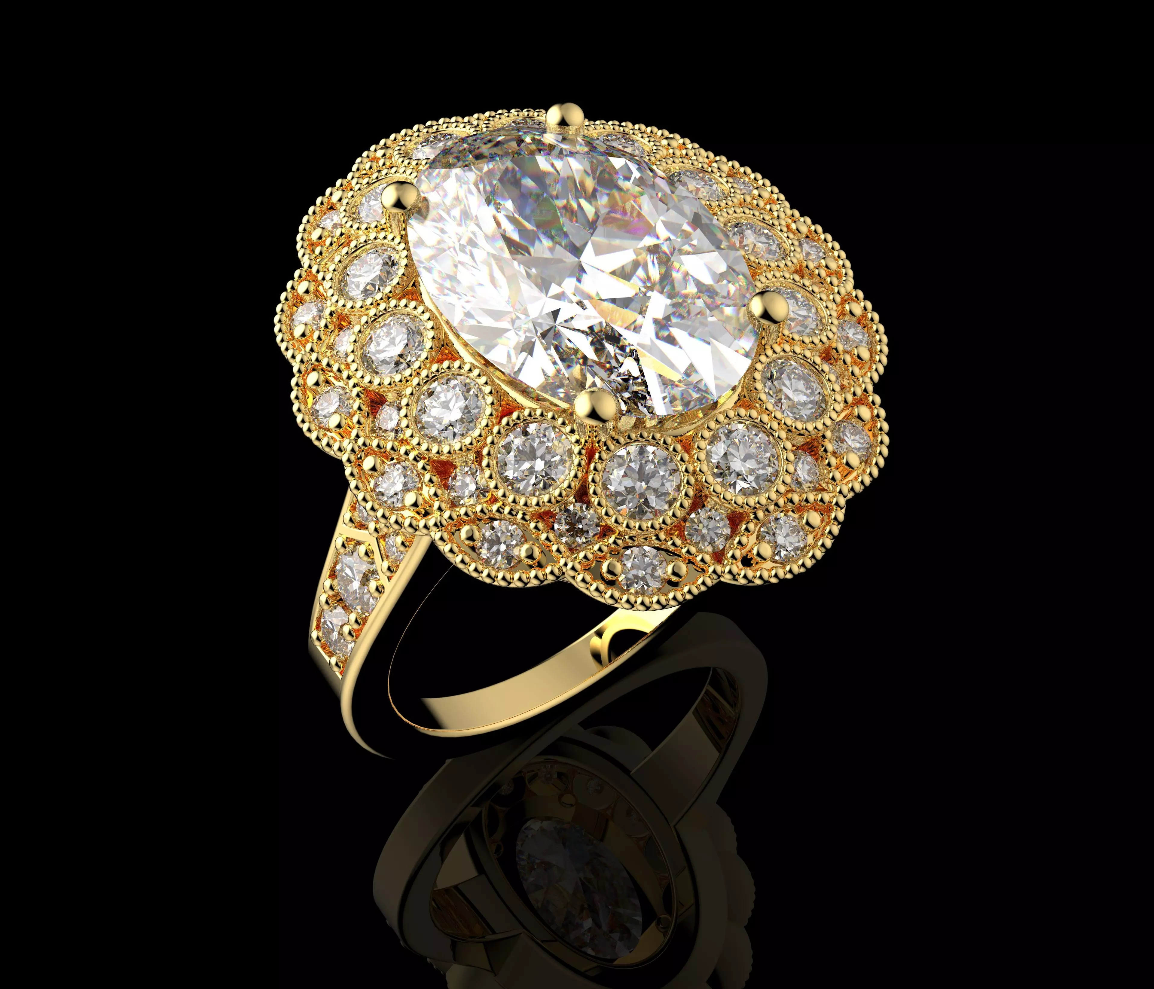 Gold N1570 3D print model_6