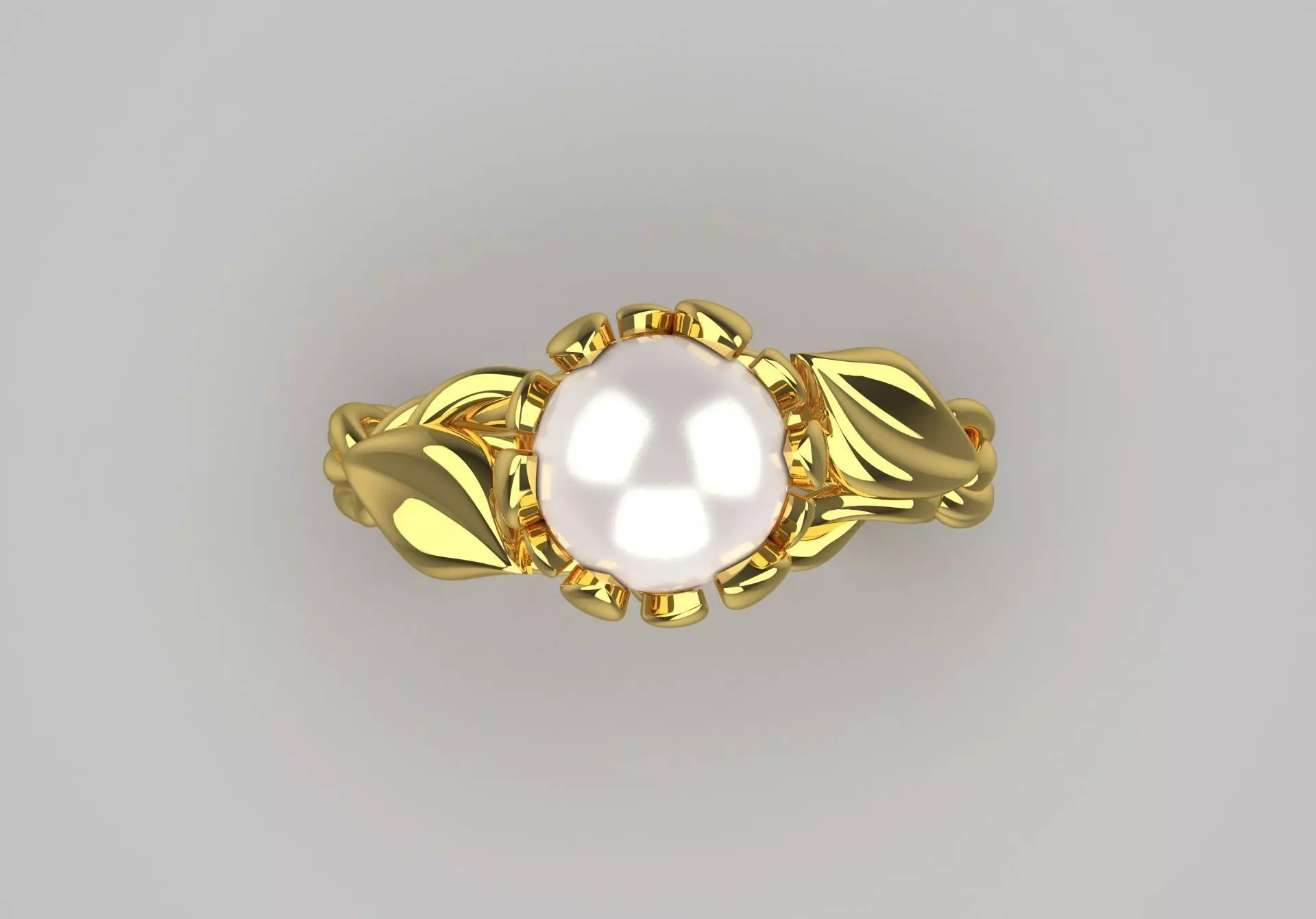 The Ocean Luster STL 3D pearl Ring Collection _30