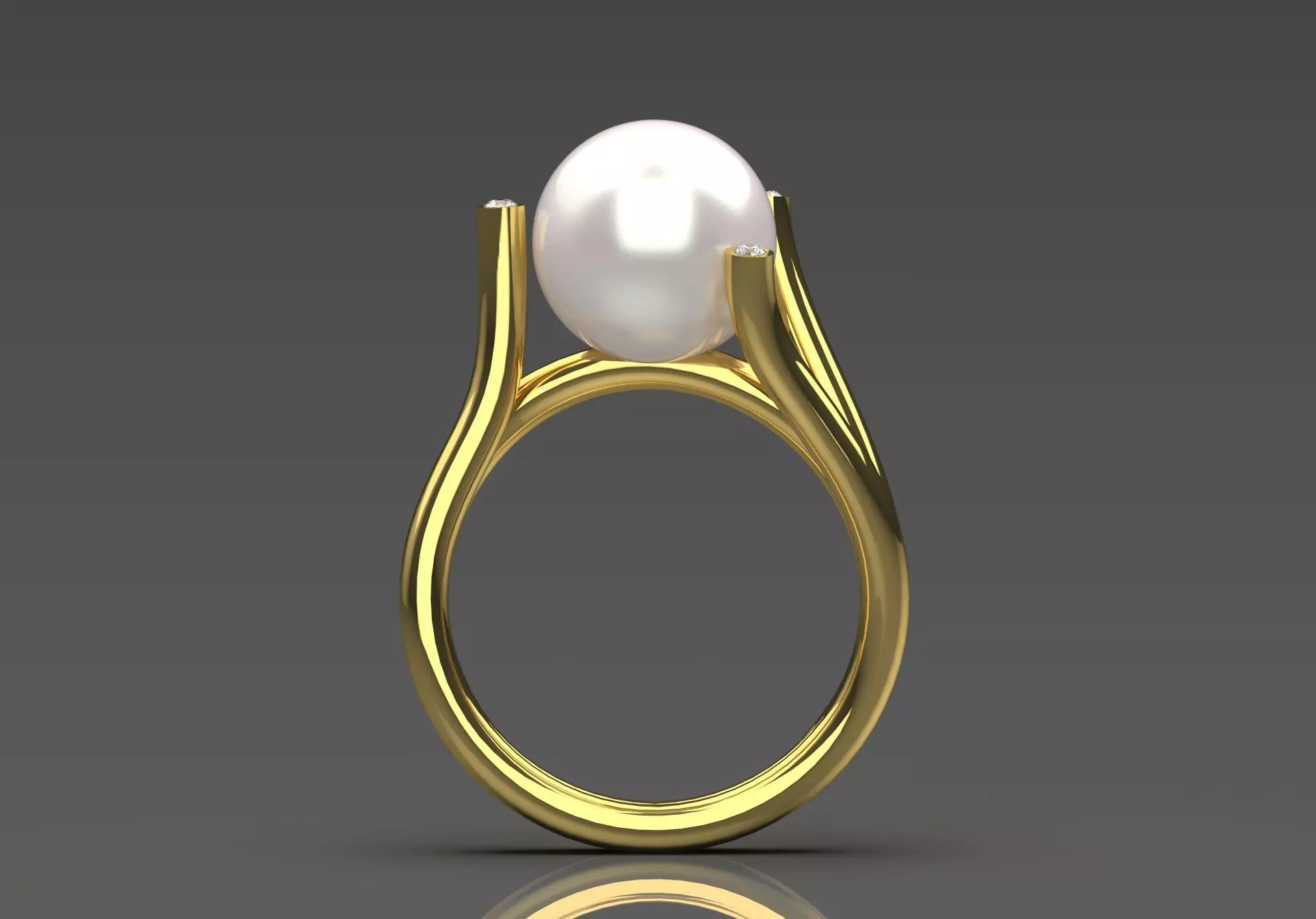 The Ocean Luster STL 3D pearl Ring Collection _38