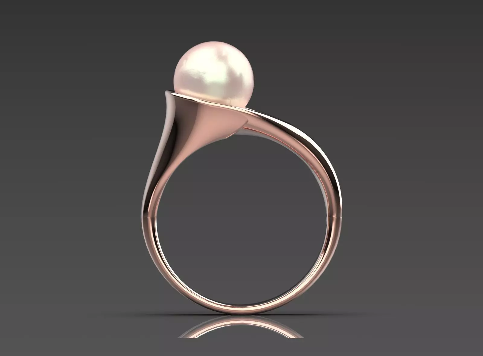 The Ocean Luster STL 3D pearl Ring Collection _9
